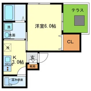 ロータスコートIII【1階】の間取り