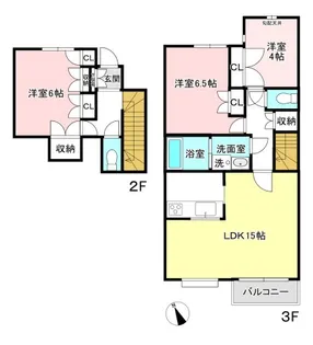 平成ハイツの間取り
