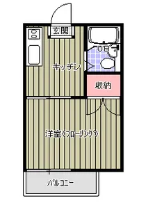 ニューパレス坂戸【1階】の間取り