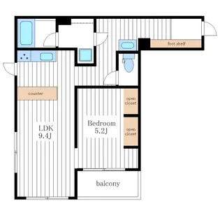 レクシオシティ新高円寺【2階】の間取り