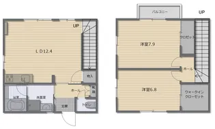 メゾンアルブルII【1階】の間取り