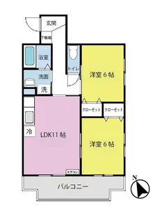 La Speranza/ラ・スペランツァ【2階】の間取り