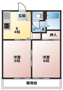 コートアゼリア【1階】の間取り