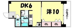 花隈ダイヤハイツ【2階】の間取り