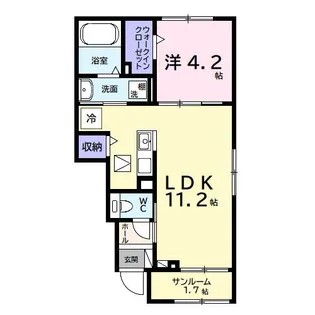 アネックス ワン【1階】の間取り