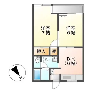 ドリームパレスA【2階】の間取り