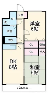 ロイヤルマンションみさき【2階】の間取り