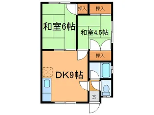 新柏林マンション【1階】の間取り