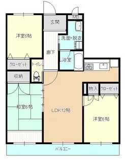 サンブライト荒牧【2階】の間取り