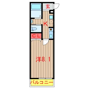 オリエンタルコート高根台【2階】の間取り