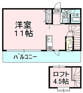 ミコノスマンション【5階】の間取り