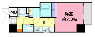 ブランシエスタ河原町【7階】の間取り