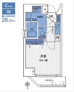 HF三田レジデンスII【11階】の間取り