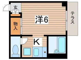 ペリエ新松戸【1階】の間取り