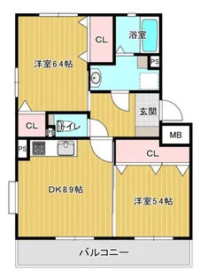 ルミエール水前寺【3階】の間取り