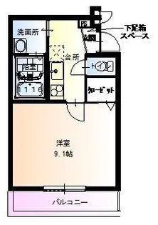 フジパレス下新庄VIII番館【3階】の間取り