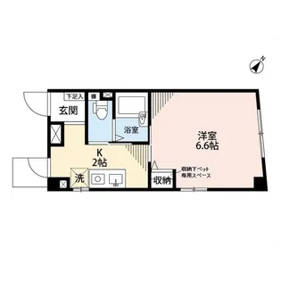 ピーズフィースト【5階】の間取り