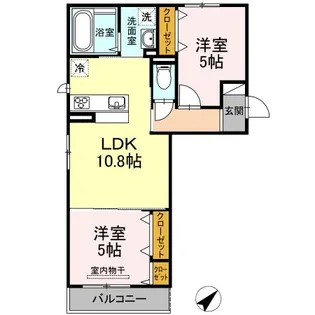 ケセラ B棟【2階】の間取り