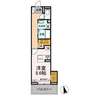 ヒロ・ブランシェ【1階】の間取り