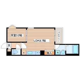 REGALEST長町南MT【2階】の間取り