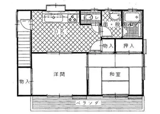 ハピネス小仙波【2階】の間取り
