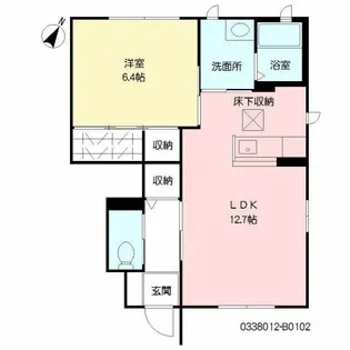 シャーメゾン茶屋の原I B棟【1階】の間取り