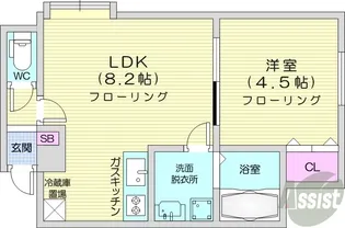 コンフォートI【2階】の間取り