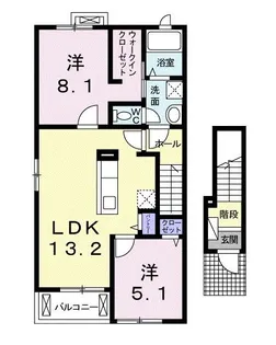 フォレスト・ヴィラA【2階】の間取り