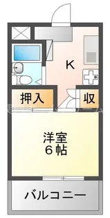 ツジムラコーポ【4階】の間取り