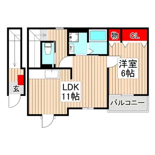 ロジーC【2階】の間取り
