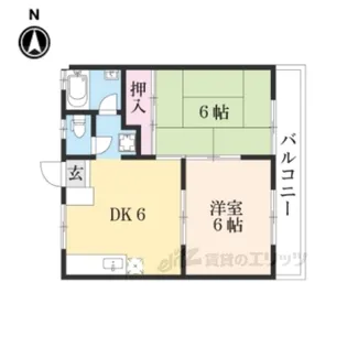 アクティ比叡【1階】の間取り