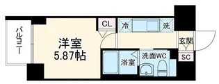 フェルクルールプレスト西横浜【4階】の間取り