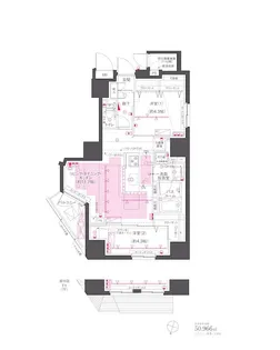 ZOOM渋谷笹塚Second【7階】の間取り
