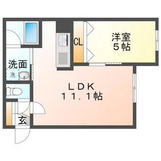 レユシールK【2階】の間取り