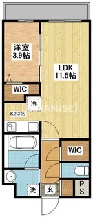 ヴィオラ矢上【6階】の間取り