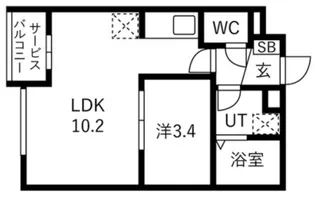 カーサピアッツァ中野松が丘【4階】の間取り