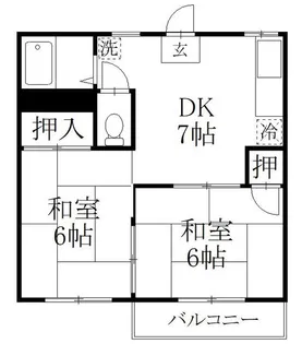 コーポ・ウエムラ【2階】の間取り