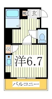 ヴランドール柏中央【4階】の間取り