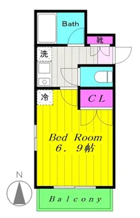 フォーラム登戸【4階】の間取り