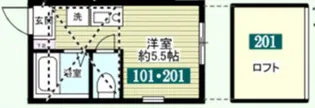 G・Aタウン山手・矢口台【2階】の間取り