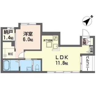 シャーメゾン西国分寺【1階】の間取り