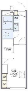 レオパレス緑丘【1階】の間取り