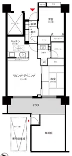リュール川越【1階】の間取り