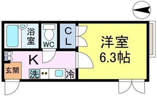 サンベルク【1階】の間取り