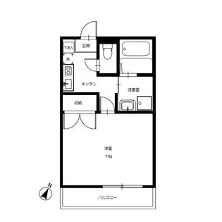 アンプルールフェールHarmonie【1階】の間取り