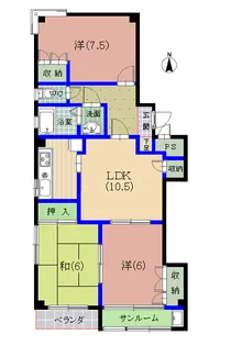 エクセレント御幸【3階】の間取り