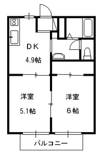 プランタン【1階】の間取り