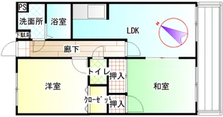 グレイス伊地知【1階】の間取り