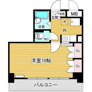 マーズコート【4階】の間取り