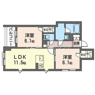 プレミアス【1階】の間取り
